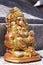 Golden ganesha statue