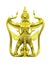 Golden garuda statue isolated