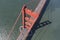 Golden Gate Bridge Aerial Down View