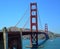 Golden Gate bridge in California in Sunny June