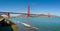 Golden Gate Bridge from Crissy Field panorama