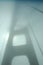 Golden Gate Bridge foggy silhouette