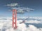Golden Gate Bridge and huge spacecraft