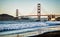 Golden gate bridge in its beauty at sunset