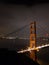 Golden Gate bridge by night