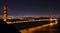 Golden Gate Bridge at night