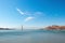 The Golden Gate Bridge in San Francisco with beautiful azure ocean in background