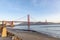 Golden gate bridge in San Francisco in dawn