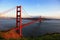 Golden Gate Bridge of San Francisco at evening