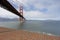Golden Gate Bridge in San Francisco under cloudy sky