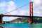 Golden Gate Bridge with Ship in SF Bay