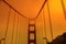 Golden Gate Bridge smoky sky