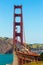 Golden Gate Bridge traffic in San Francisco California