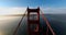 Golden Gate bridge with transport traffic at