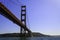 Golden Gate Bridge viewed from city side looking over to the headlands