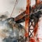 Golden Gate Bridge watercolor