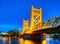 Golden Gates drawbridge in Sacramento