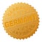 Golden GERMANY Medallion Stamp