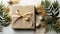 Golden Gift Wraps With Palm Leaves: Earthy Naturalism For Palm Sunday