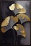 Golden Gingko Leaves, Made with Generative AI