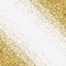 Golden glitter abstract corner background. Tinsel shiny backdrop