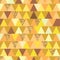 Golden glitter triangle symmetry seamless pattern
