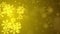 Golden Glittering glitter Stars And Snow snowflakes Particles Motion loop 4K Background.