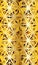 Golden glittery geometric pattern