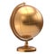 Golden globe blank planet Earth global geography symbol