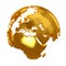 Golden Globe. Golden continents