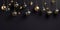 Golden Glow: Luxurious Christmas Ornaments. Generative ai