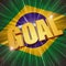 Golden goal over Brazilian flag