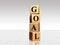 Golden goal with reflection