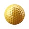 Golden golf ball