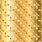 Golden gradient flower pattern metal background