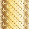 Golden gradient flower pattern metal background