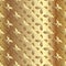 Golden gradient flower pattern metal background