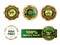 Golden green badges guarantee