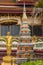 Golden guru and stupa statues, Ko Samui Island, Thailand