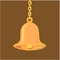 Golden hanging bell