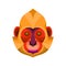 Golden-headed Langur Flat Icon