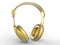 Golden headphones