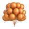 Golden helium balloons bunch yellow colorful decoration