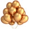 Golden helium balloons (Hi-Res)