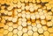 Golden hexagon pattern - honeycomb concept