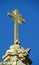 Golden holy christian cross