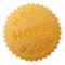 Golden HOPE Badge Stamp