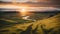 Golden Horizons: Iceland Spring Landscape Symphony