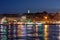 Golden Horn at night and Historic Fire Tower