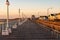 Golden hour on the boardwalk on the New Jersey shore